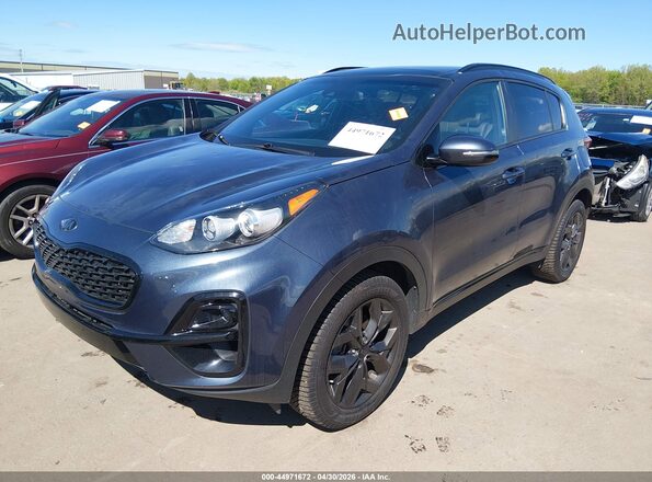 KNDP6CAC5M7850775 2021 KIA SPORTAGE Gray წინა მარცხენა ხედი სამი მეოთხედიდან
