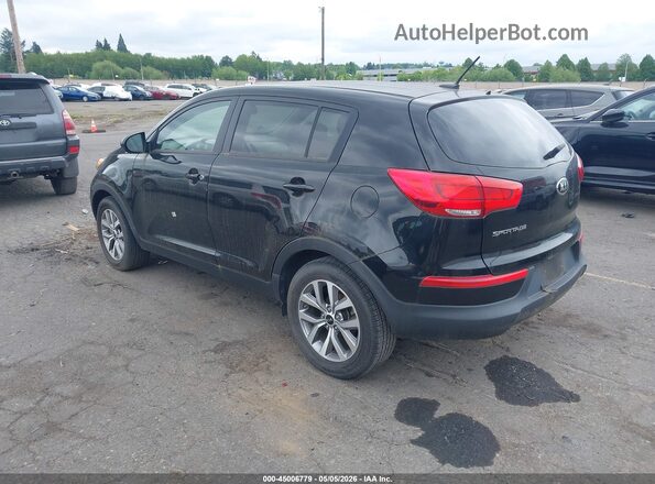 KNDPB3AC0G7857763 2016 KIA SPORTAGE Черный Задняя левая четверть