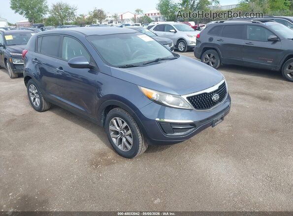 KNDPB3AC1G7814372 2016 KIA SPORTAGE Синий Передняя правая четверть