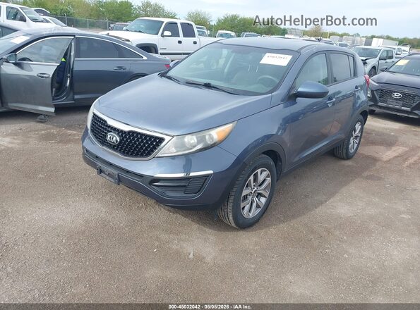 KNDPB3AC1G7814372 2016 KIA SPORTAGE Синий Передняя левая четверть