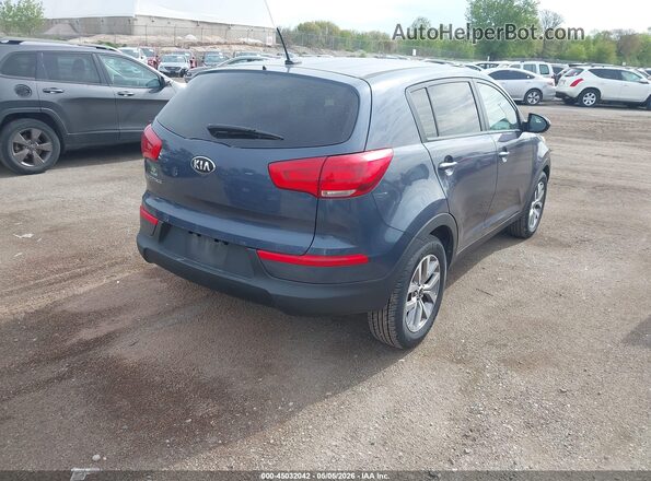 KNDPB3AC1G7814372 2016 KIA SPORTAGE Синий Задняя правая четверть