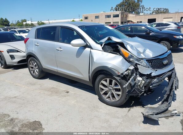 KNDPB3AC1G7837523 2016 KIA SPORTAGE Серебряный Передняя правая четверть