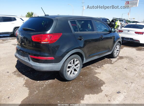 KNDPB3AC2G7859501 2016 KIA SPORTAGE Черный Задняя правая четверть
