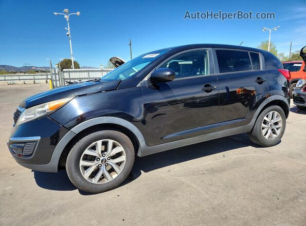 KNDPB3AC9G7810845 2016 KIA SPORTAGE Черный Передняя левая четверть