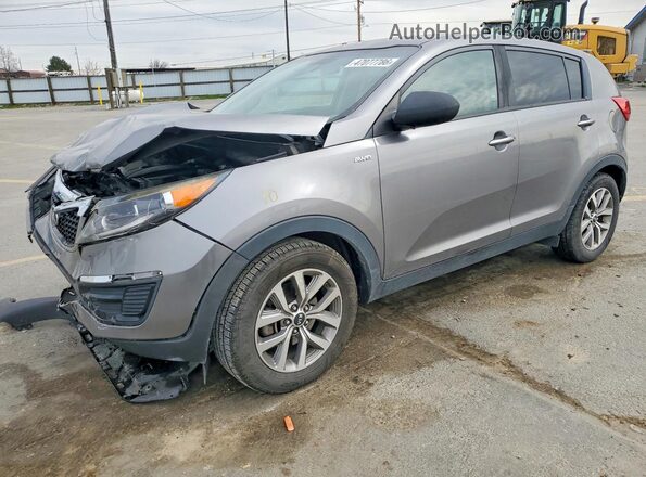 KNDPBCAC1G7844780 2016 KIA SPORTAGE Gray Передня ліва чверть