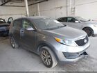 2016 Kia Sportage Lx Gray vin: KNDPBCAC3G7879367