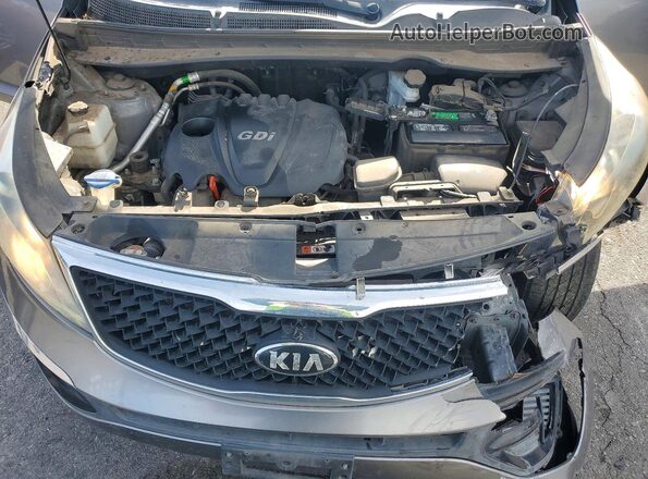 KNDPBCAC4G7866126 2016 KIA SPORTAGE Серый Вид подкапотного пространства