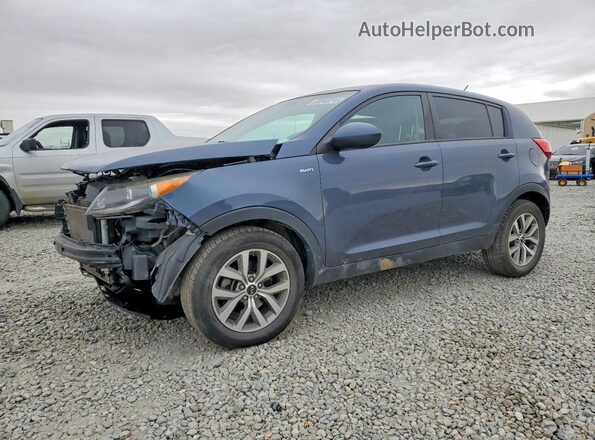KNDPBCAC8G7879333 2016 KIA SPORTAGE Blue Vista tres cuartos delantera izquierda