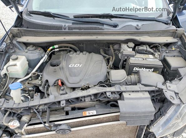 KNDPBCAC8G7879333 2016 KIA SPORTAGE Blue Vista del compartimento del motor