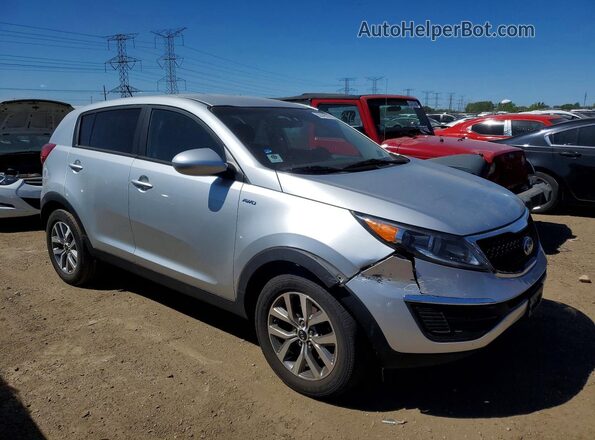 KNDPBCAC9G7803927 2016 KIA SPORTAGE Silver Przód prawy