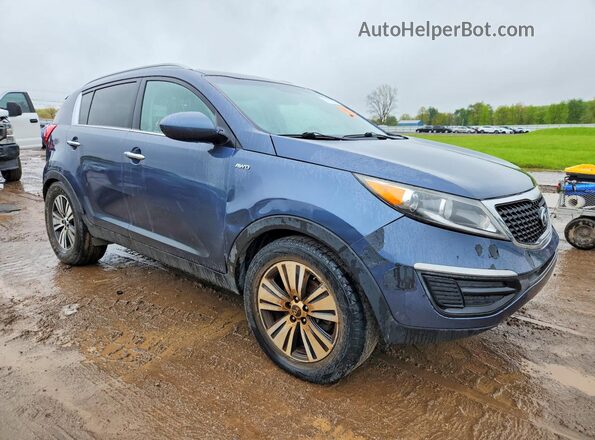 KNDPCCAC6G7803591 2016 KIA SPORTAGE Blue Передня права чверть