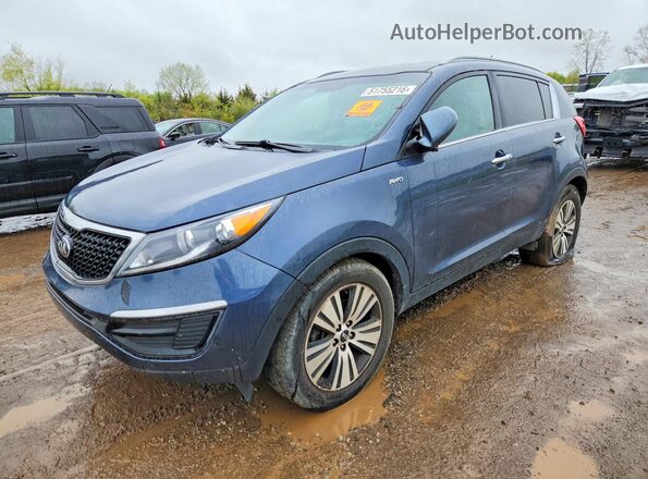 KNDPCCAC6G7803591 2016 KIA SPORTAGE Blue Передня ліва чверть