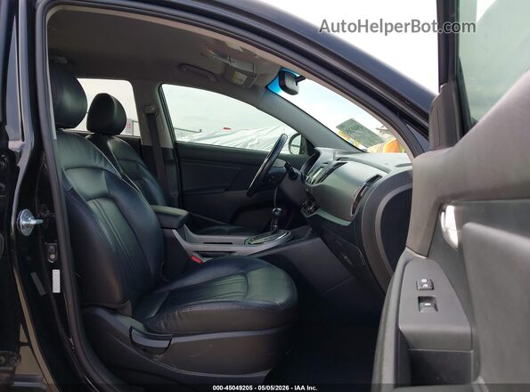 KNDPCCAC9G7874381 2016 KIA SPORTAGE Black Widok wnętrza z przodu