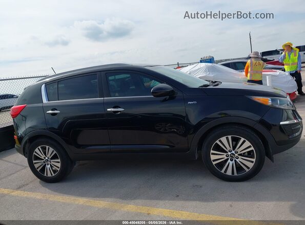 KNDPCCAC9G7874381 2016 KIA SPORTAGE Black Widok wnętrza z tyłu