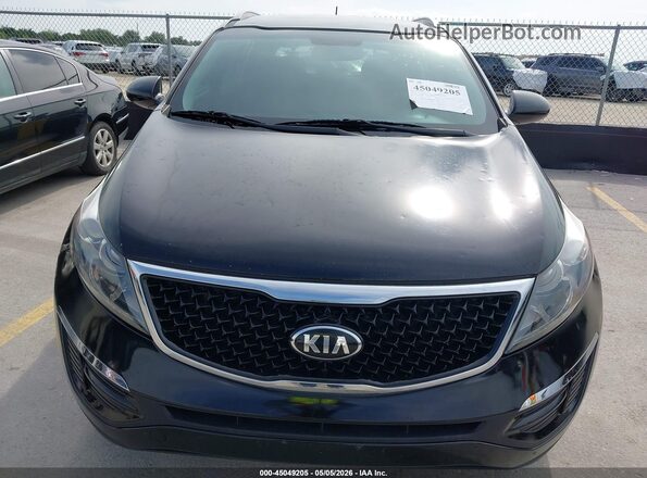 KNDPCCAC9G7874381 2016 KIA SPORTAGE Black Widok z przodu