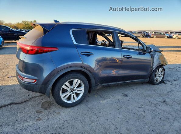 KNDPM3AC0H7248054 2017 KIA SPORTAGE Синий Задняя правая четверть