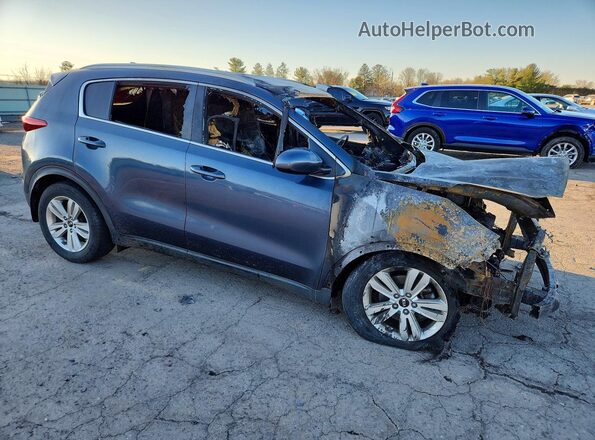 KNDPM3AC0H7248054 2017 KIA SPORTAGE Синий Передняя правая четверть