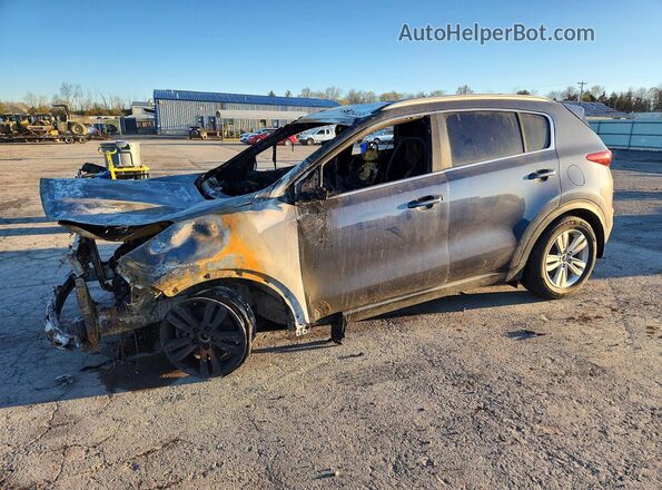 KNDPM3AC0H7248054 2017 KIA SPORTAGE Синий Передняя левая четверть
