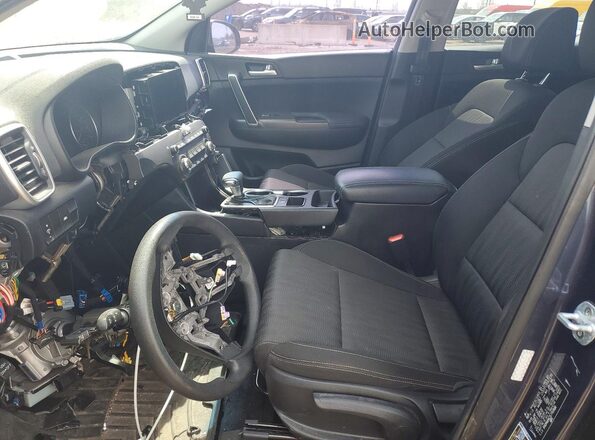 KNDPM3AC1L7703566 2020 KIA SPORTAGE Синий Вид салона спереди