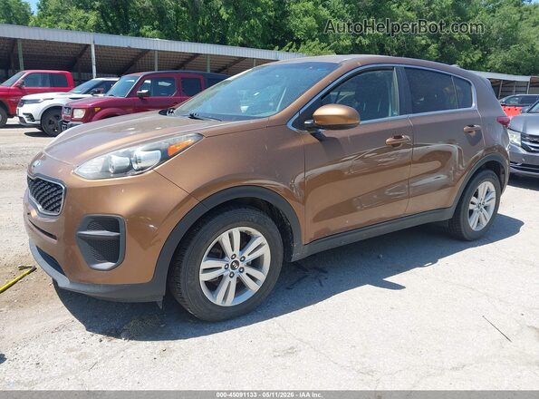 KNDPM3AC2J7314352 2018 KIA SPORTAGE Dark Brown Передняя левая четверть