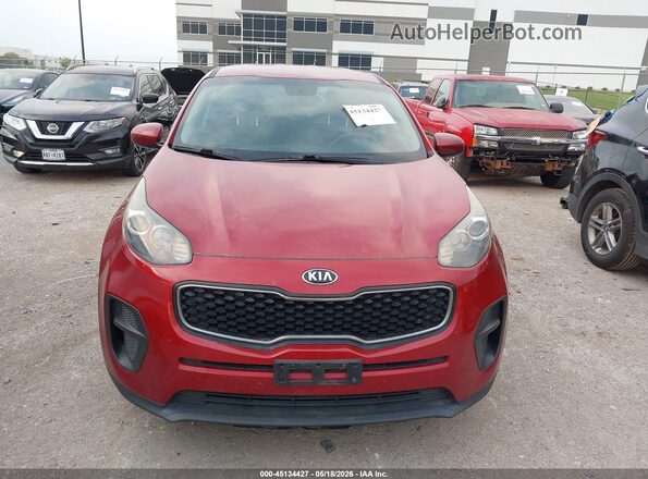 KNDPM3AC2J7459231 2018 KIA SPORTAGE Red Instrument cluster view