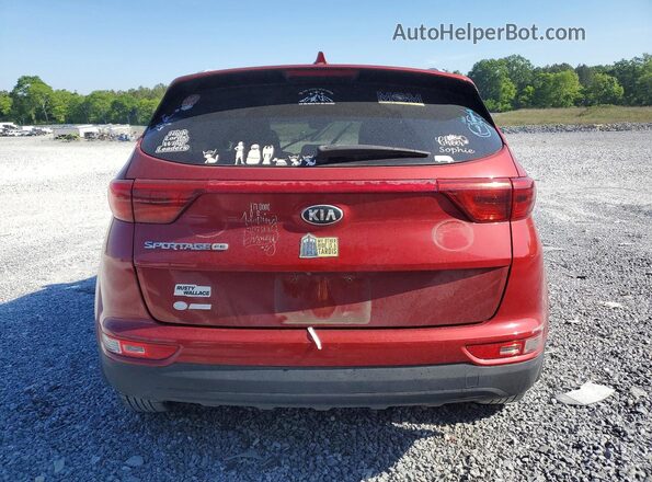 KNDPM3AC2K7526248 2019 KIA SPORTAGE Red Widok z tyłu