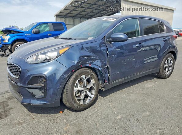KNDPM3AC2L7731506 2020 KIA SPORTAGE Blue Առջևի ձախ երեք քառորդ տեսարան