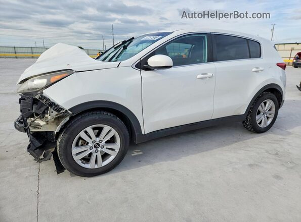 KNDPM3AC3H7224735 2017 KIA SPORTAGE White წინა მარცხენა ხედი სამი მეოთხედიდან