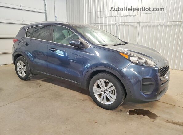 KNDPM3AC4H7209869 2017 KIA SPORTAGE Синий Передняя правая четверть