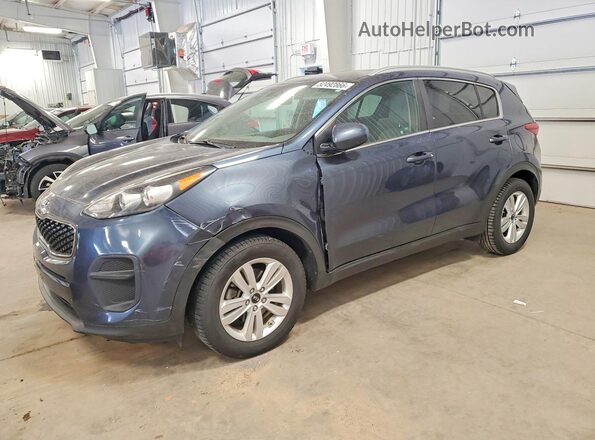 KNDPM3AC4H7209869 2017 KIA SPORTAGE Синий Передняя левая четверть