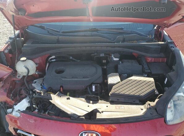 KNDPM3AC5J7462673 2018 KIA SPORTAGE Red ძრავის განყოფილების ხედი