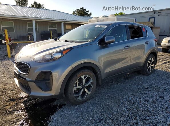 KNDPM3AC5M7939381 2021 KIA SPORTAGE Gray Առջևի ձախ երեք քառորդ տեսարան