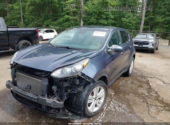 KNDPM3AC6J7455179 2018 KIA SPORTAGE Синий Передняя левая четверть