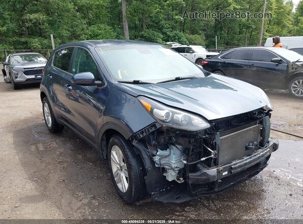 KNDPM3AC6J7455179 2018 KIA SPORTAGE Синий Передняя правая четверть