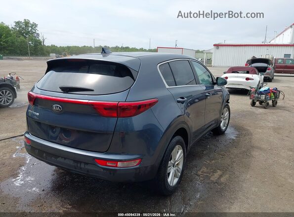 KNDPM3AC6J7455179 2018 KIA SPORTAGE Синий Задняя правая четверть