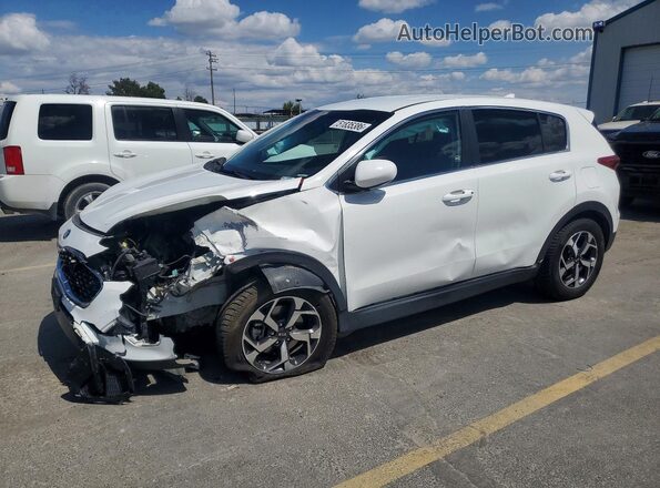 KNDPM3AC6M7904400 2021 KIA SPORTAGE White წინა მარცხენა ხედი სამი მეოთხედიდან