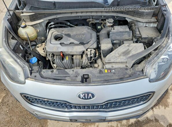 KNDPM3AC7H7300117 2017 KIA SPORTAGE Silver Widok komory silnika