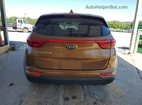 KNDPM3AC7J7306148 2018 KIA SPORTAGE Коричневый Вид сзади