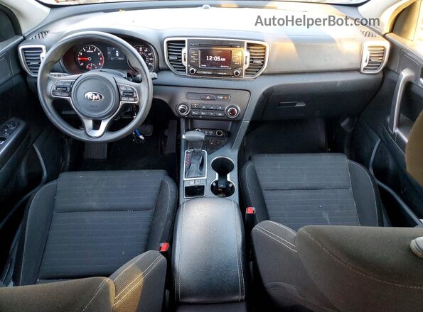 KNDPM3AC7J7484948 2018 KIA SPORTAGE Blue Vista del salpicadero