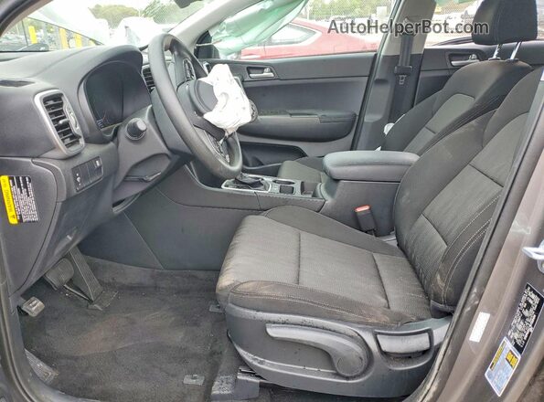 KNDPM3AC7K7558404 2019 KIA SPORTAGE Gray Widok wnętrza z przodu