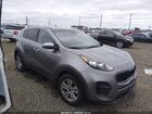 2018 Kia Sportage Lx Gray vin: KNDPM3AC8J7320334