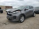 2018 Kia Sportage Lx Gray vin: KNDPM3AC8J7458360