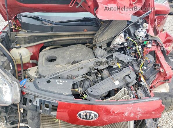 KNDPM3AC8L7807861 2020 KIA SPORTAGE Red Widok wnętrza z tyłu