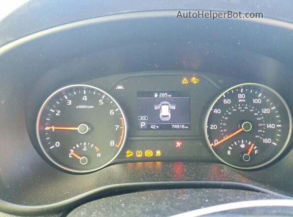 KNDPM3AC9L7719496 2020 KIA SPORTAGE White Вид щитка приладів
