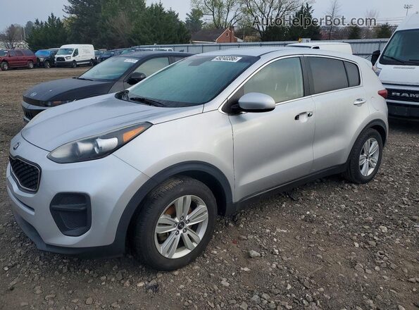 KNDPM3ACXJ7419768 2018 KIA SPORTAGE Silver Առջևի ձախ երեք քառորդ տեսարան
