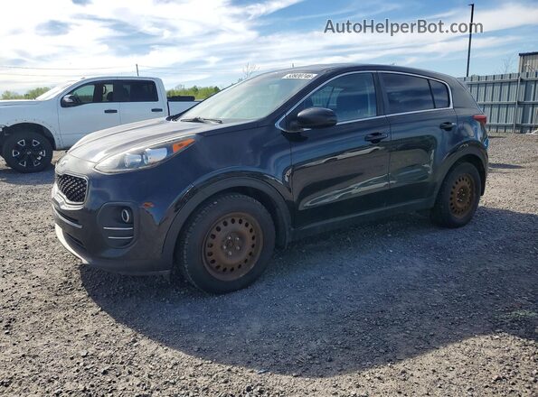 KNDPM3ACXK7535635 2019 KIA SPORTAGE Черный Передняя левая четверть