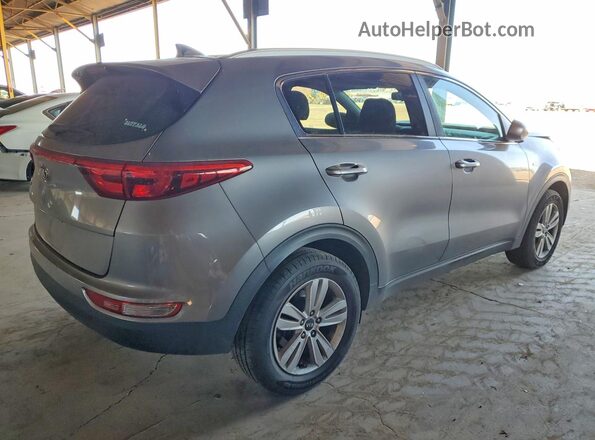 KNDPMCAC0J7393116 2018 KIA SPORTAGE Серый Задняя правая четверть