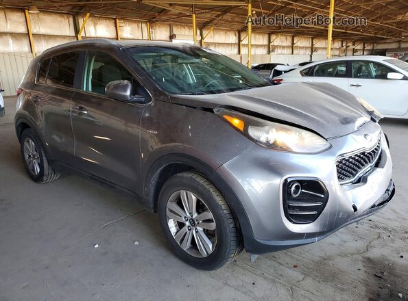 KNDPMCAC0J7393116 2018 KIA SPORTAGE Серый Передняя правая четверть