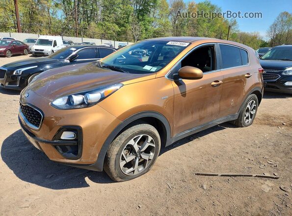 KNDPMCAC0L7726630 2020 KIA SPORTAGE Brown Vista tres cuartos delantera izquierda
