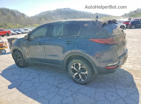 KNDPMCAC0M7869370 2021 KIA SPORTAGE Синий Задняя левая четверть